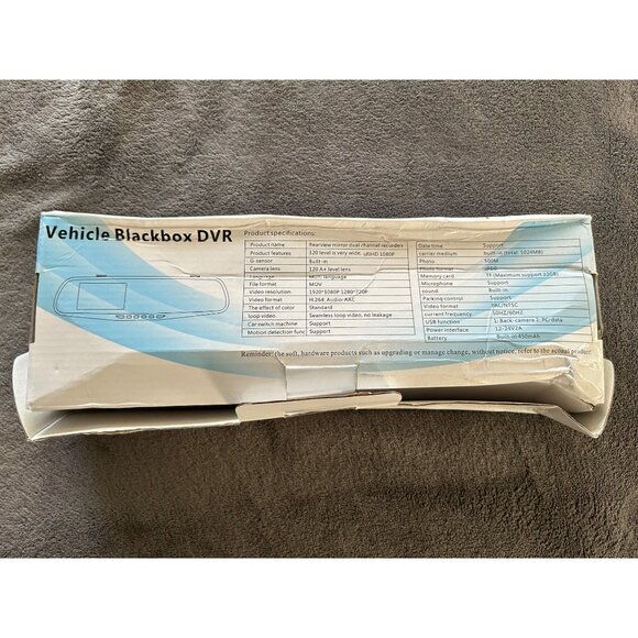 Vehicle Blackbox DVR Full HD 1080P Rearview Mirror Camera - Picture 10 of 13